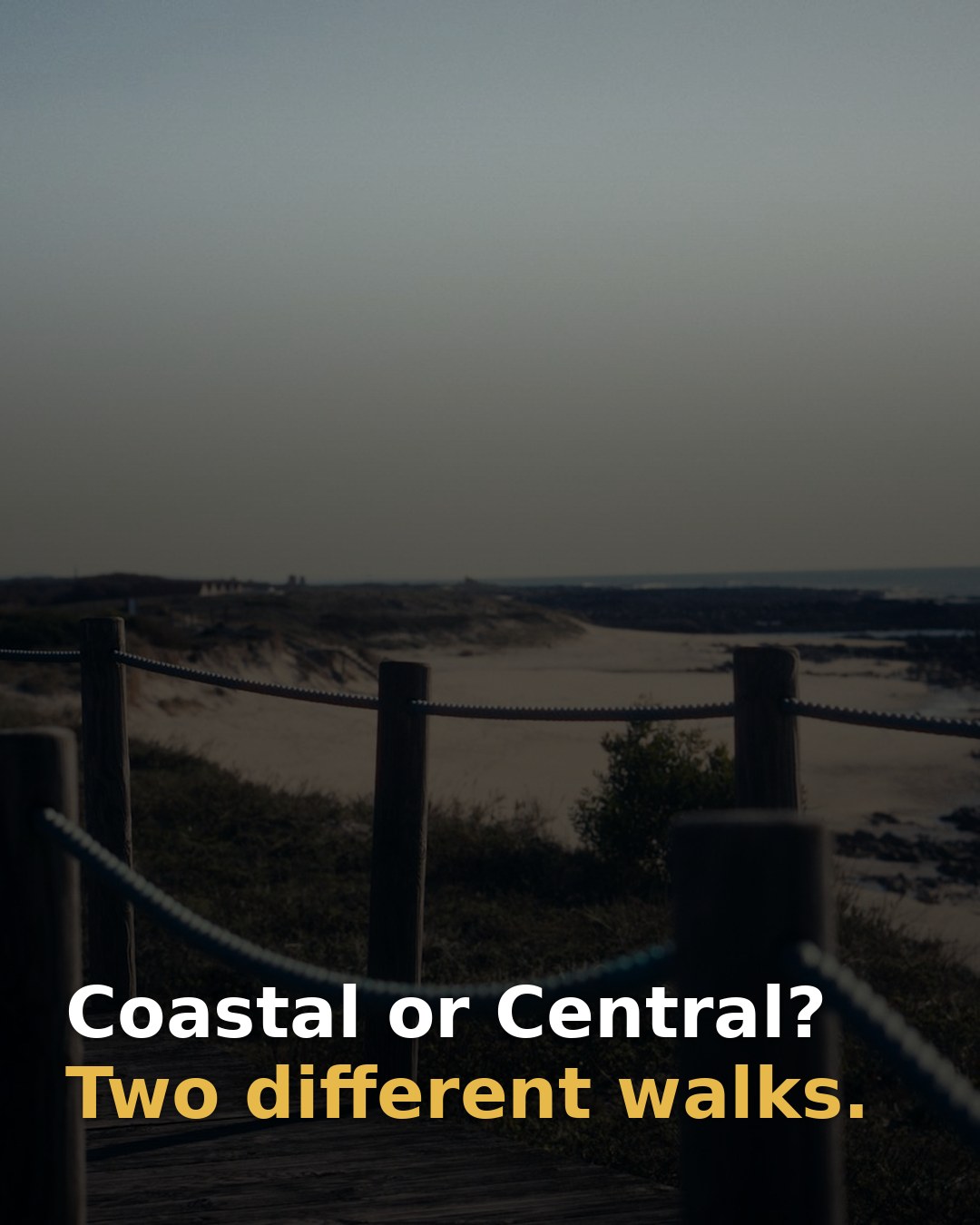 The Camino Português splits in two — Coastal or Central — and they are two different walks.