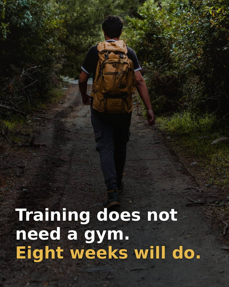 Training for the Camino does not need a gym — eight weeks will do.